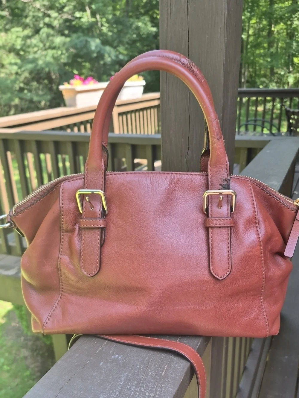Kate Spade New York Brighton Park Sloan Small Satchel Bag Dark Roast